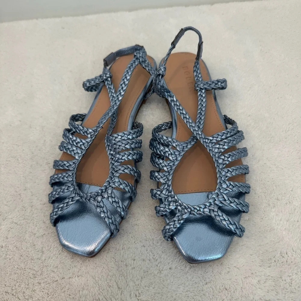 BODEN Woven Multistrap Flat Sandals‎ size 39